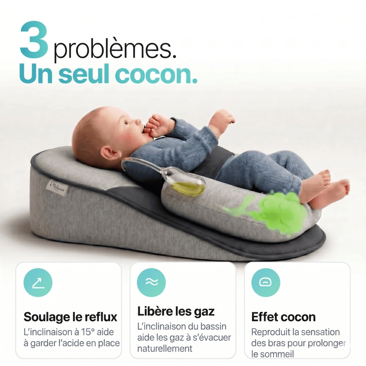 Cocon Doux™ - Reflux, coliques et Meilleur Sommeil